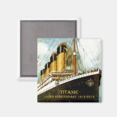 Aimant RMS Titanic 100e anniversaire (Recto/Verso)