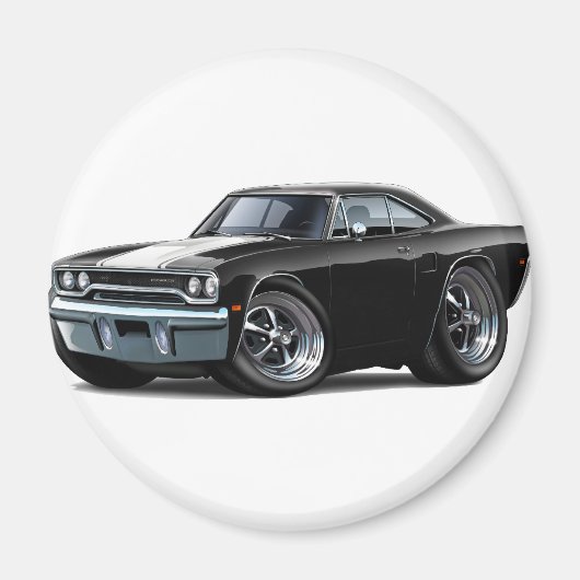 Aimant Roadrunner noir-blanc 1970 (Devant)