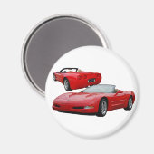 Aimant Roadster rouge 2002 (Recto/Verso)