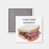 Aimant Roast Beef Sandwich (Recto/Verso)