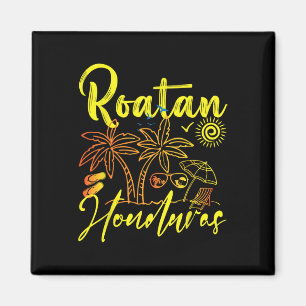 Aimant Roatan Souvenirs Honduras Plage Honduras Vacances