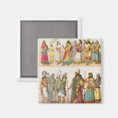 Aimant Robe assyrienne, de 'Trachten der Voelker', 1864 (Recto/Verso)