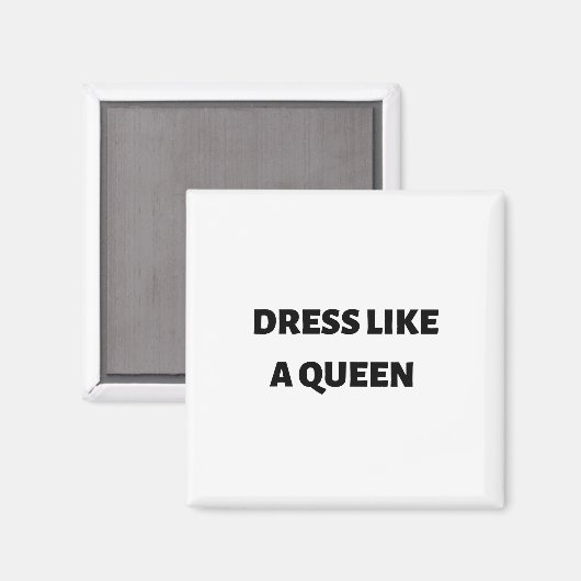 Aimant Robe comme une reine (Recto/Verso)