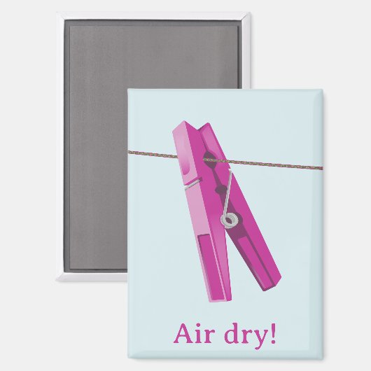 Aimant Robe de linge (Recto/Verso)