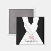 Aimant Robe de mariée Belle Mariée (Recto/Verso)
