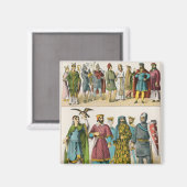 Aimant Robe française (Recto/Verso)