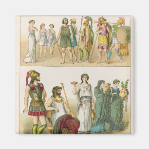 Aimant Robe grecque, de "der Voelker de Trachten", 1864