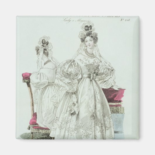 Aimant Robe mariage, Salons de Courrier "Le Follet" (Devant)