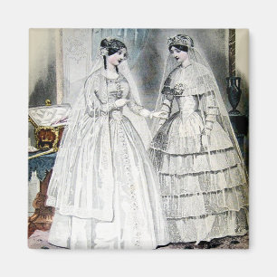 Aimant Robe Mariage vintage