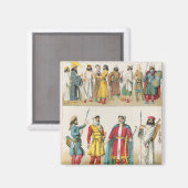 Aimant Robe perse, de 'Trachten der Voelker', 1864 (Recto/Verso)