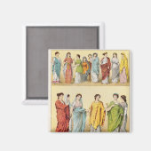 Aimant Robe romaine féminine (Recto/Verso)