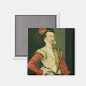 Aimant Robert Dudley (1532-88) 1er comte de Leicester, c. (Recto/Verso)