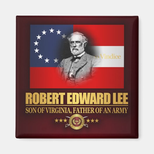 Aimant Robert E Lee (patriote du sud) (Devant)