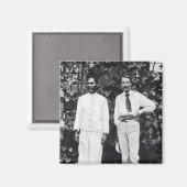 Aimant Robert Louis Stevenson et son ami (Recto/Verso)