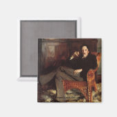 Aimant Robert Louis Stevenson Portrait (Recto/Verso)