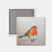 Aimant Robin anglais mignon (Recto/Verso)