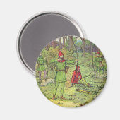 Aimant Robin des Bois dans la forêt (Recto/Verso)