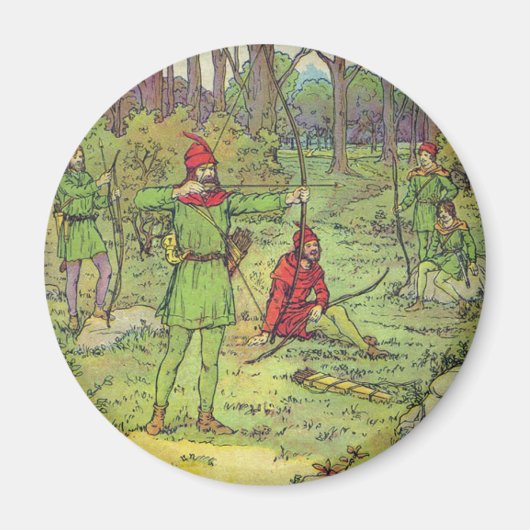 Aimant Robin des Bois dans la forêt (Devant)