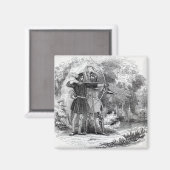 Aimant Robin des Bois et Little John (Recto/Verso)