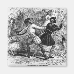 Aimant Robin Hood et Tanner avec des Quart-personnels