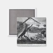 Aimant Robinson Crusoe transportant (Recto/Verso)