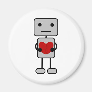 Aimant Robot avec coeur