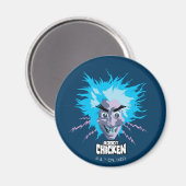Aimant Robot chicken Scientist Head Graphic (Recto/Verso)