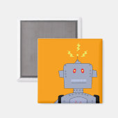 Aimant robot confus (Recto/Verso)