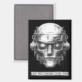 Aimant Robot Cyberpunk de contrôle mental (Recto/Verso)