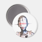 Aimant robot domestique (Recto/Verso)