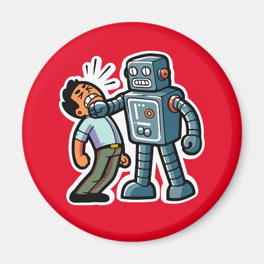 Aimant Robot en colère (Devant)