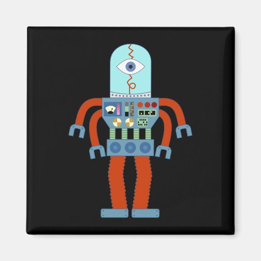 Aimant Robot Eyeball Effrayant (Devant)