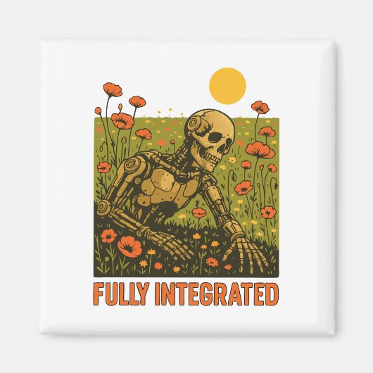 Aimant Robot Nature Flowers Blossom Field (Devant)