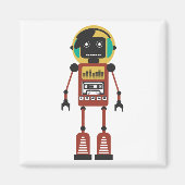 Aimant Robot radio rétro (Devant)