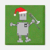 Aimant Robot Trombone Santa Hat (Devant)