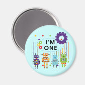 Aimant Robot Tshirts et cadeaux d'anniversaire (Recto/Verso)