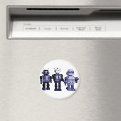 aimant robots bleus (In Situ (Lave-vaisselle))