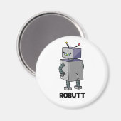 Aimant Robutt Funny Robot Pun (Recto/Verso)