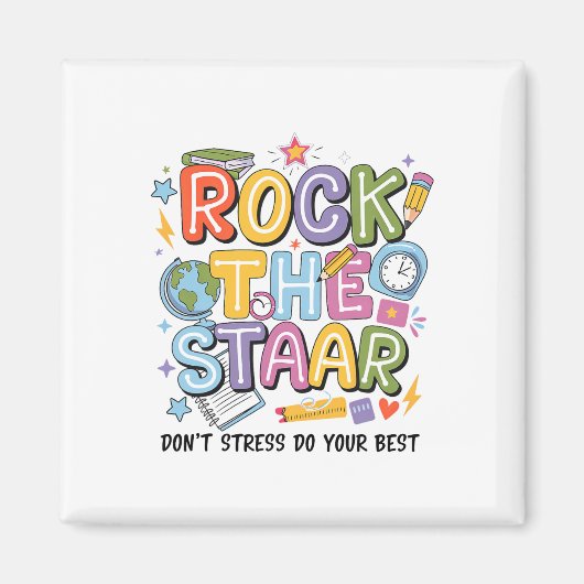 Aimant Roc The Test Staar Day Prof Motivational Testi (Devant)