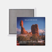 Aimant Roche Balancée, Parc National Des Arches, Moab, Ut (Recto/Verso)