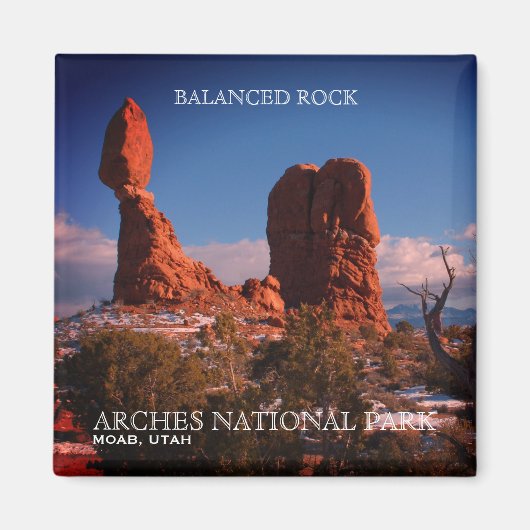 Aimant Roche Balancée, Parc National Des Arches, Moab, Ut (Devant)