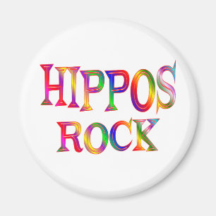Aimant Roche d'hippopotames