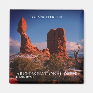 Aimant Roche équilibrée, voûtes parc national, Moab, U