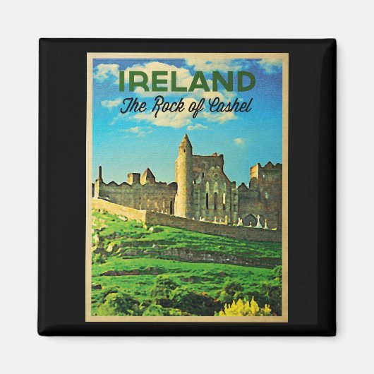 Aimant Rocher De Cachel D'Irlande vintage (Devant)