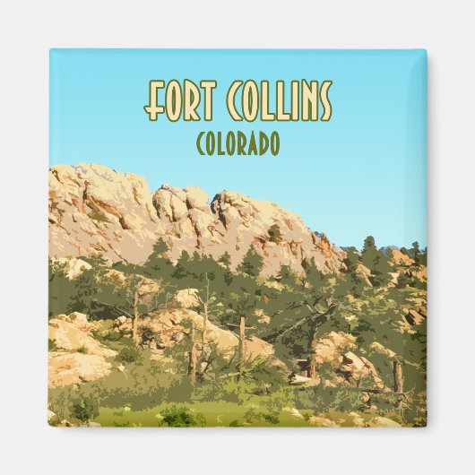 Aimant Rocher HorsBluetooth Fort Collins Colorado (Devant)