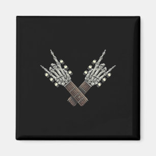 Aimant Rocher Sur La Guitare Cou Rock Et Rouler Halloween