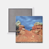 Aimant Roches rouges, Canyon rouge, formation de roches d (Recto/Verso)