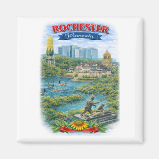 Aimant Rochester MN Lieux Remarquables du Minnesota Magne
