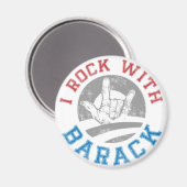 Aimant Rock avec Barack (Recto/Verso)