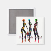Aimant Rock Black Girls (Recto/Verso)